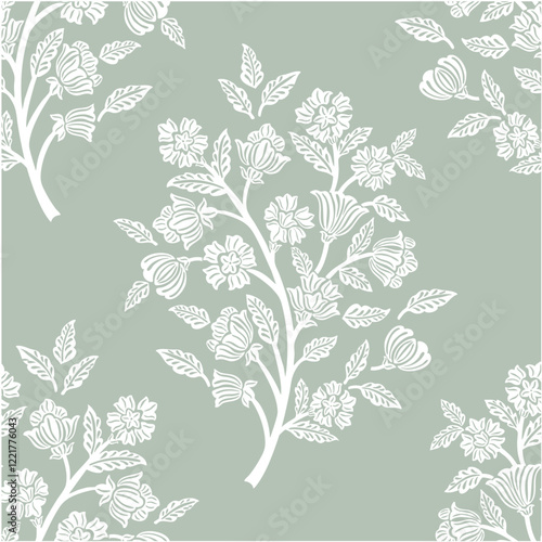 Boho floral, floral repeat vector file. floral dmask,Allover floral print pattern repeat vector file, Floral block print, Ditsy floral print