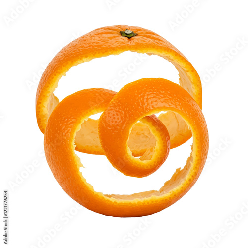 orange peels on a white background,, oranges on a white background, orange peel isolated on white