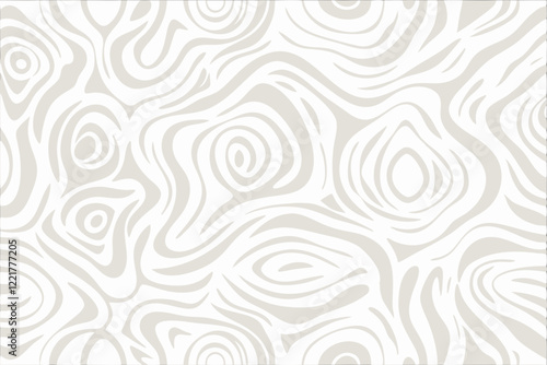 Vector abstract organic Light grey seamless pattern, Nature design on white background