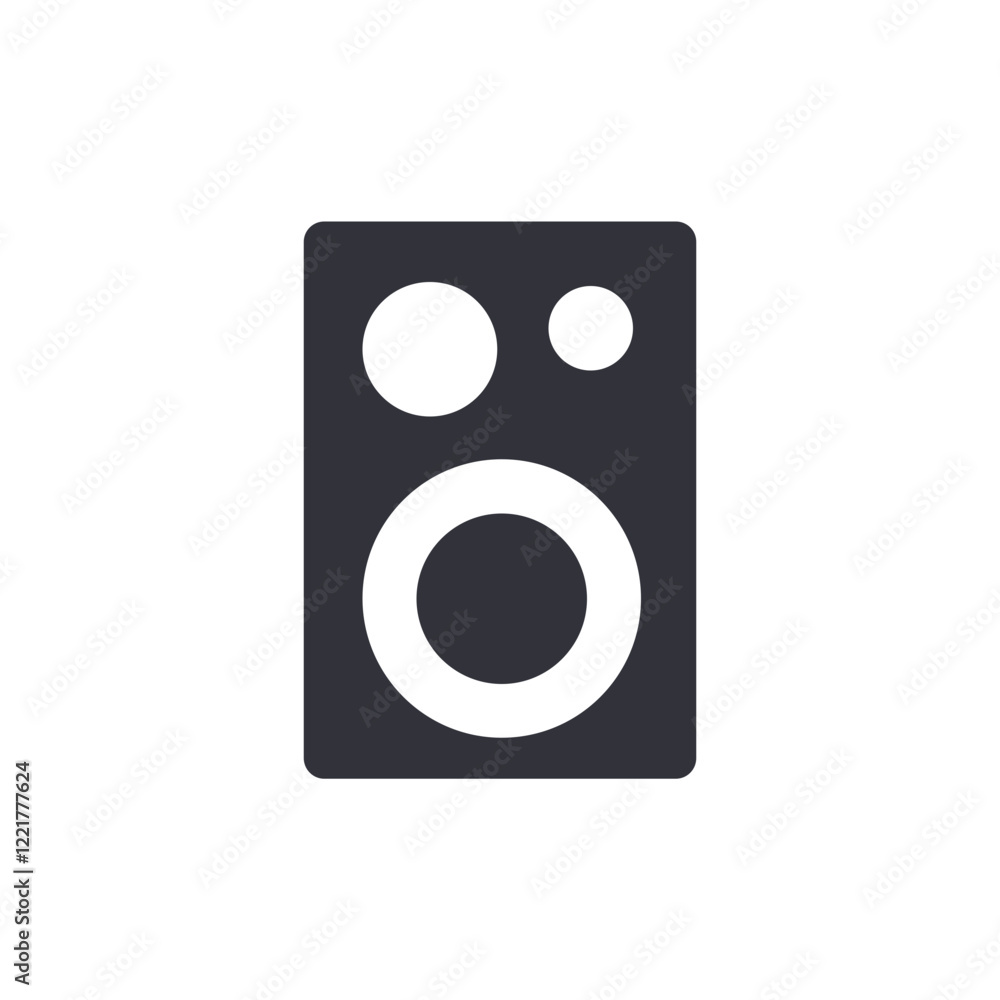 Speaker solid icons, minimalist vector illustration ,simple transparent graphic element .Isolated on white background Speaker solid icons, minimalist vector illustration ,simple transparent graphic element .Isolated on white background