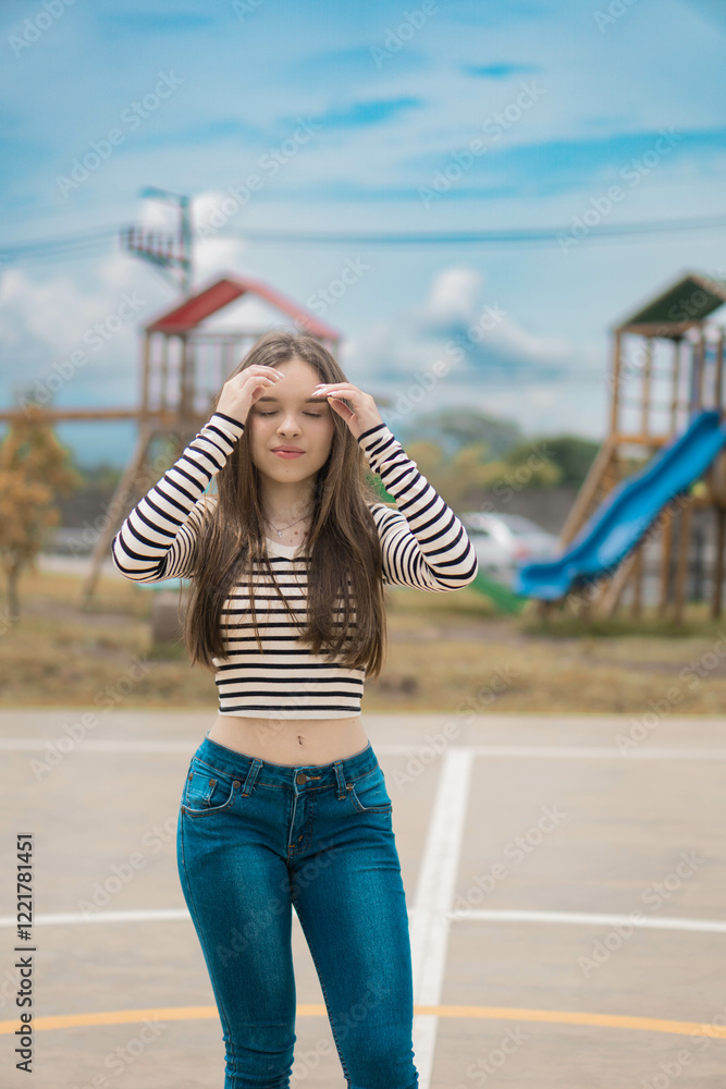 Obraz premium person on the beach