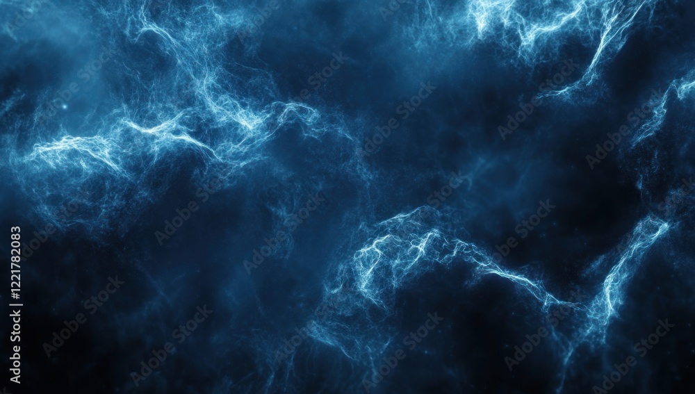 Abstract blue energy swirls, cosmic nebula texture. Abstract blue energy swirls, cosmic nebula texture.