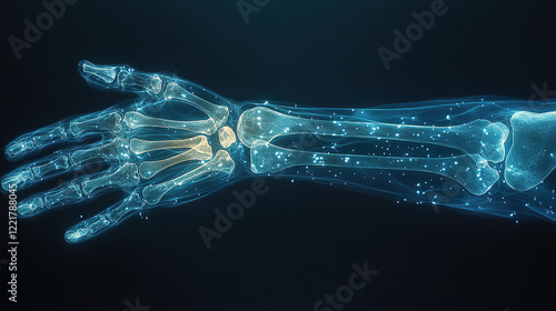 x ray image of human hand