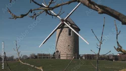 A beautiful old mill in normandy, France. photo