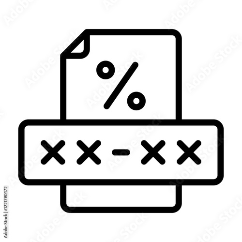 Tax Identification Number Icon