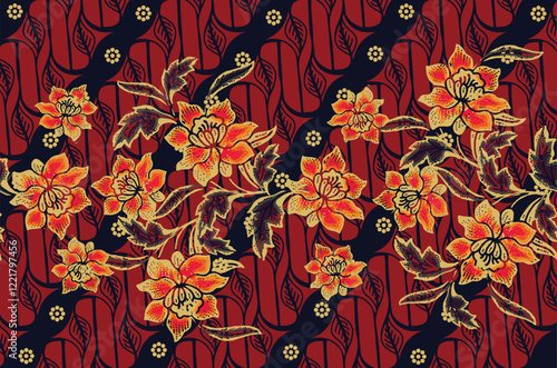 Batik Indonesian: is a technique of wax-resist dyeing applied to whole cloth, or cloth made using this technique originated from Indonesia.