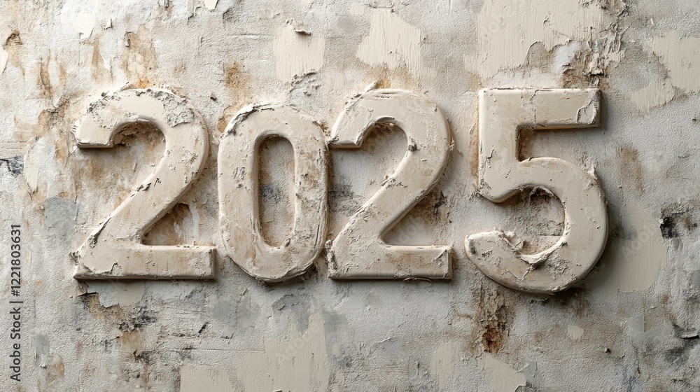 2025 New Year Grunge Texture Background 2025 New Year Grunge Texture Background