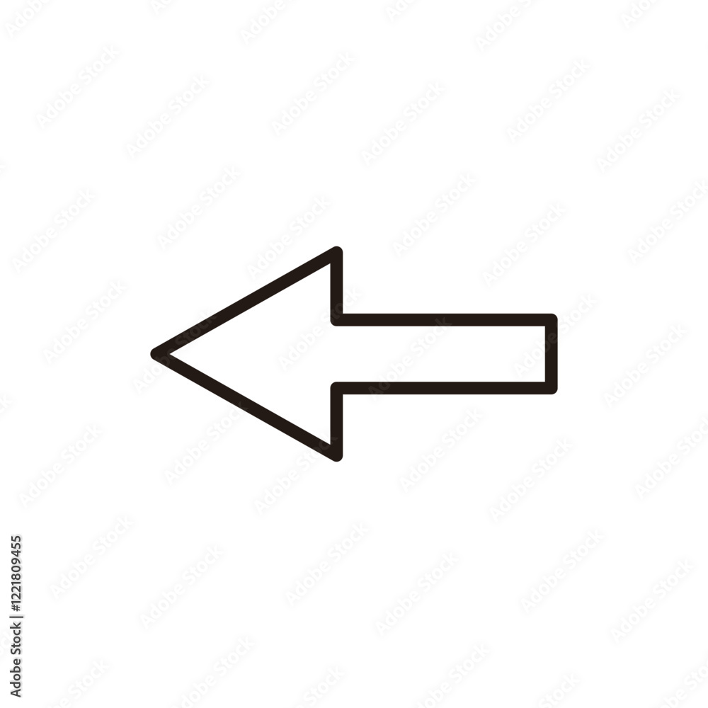 Arrow icon vector. Arrow sign and symbol for web design. Arrow icon vector. Arrow sign and symbol for web design.