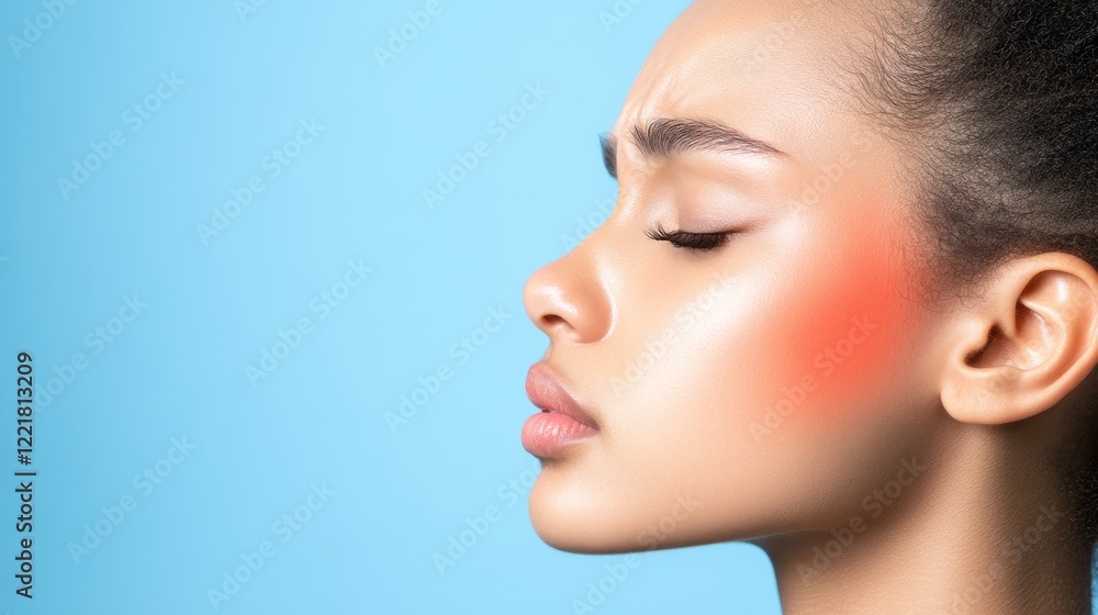 Woman in peaceful contemplation, a portrait of serenity with closed eyes and tilted head, embracing tranquility mindfulness. Woman in peaceful contemplation, a portrait of serenity with closed eyes and tilted head, embracing tranquility mindfulness.