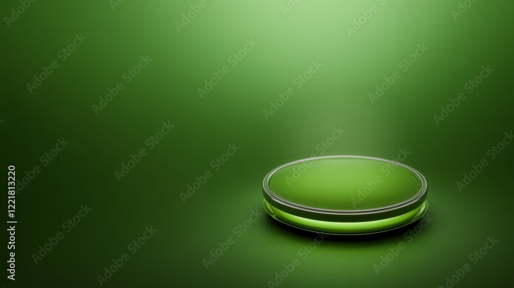 Abstract minimalist design, green background with a central circular shape Abstract minimalist design, green background with a central circular shape