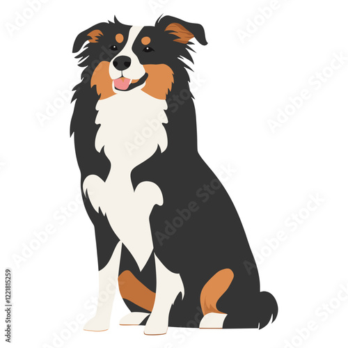 Collie dogs illustration animal collie vector