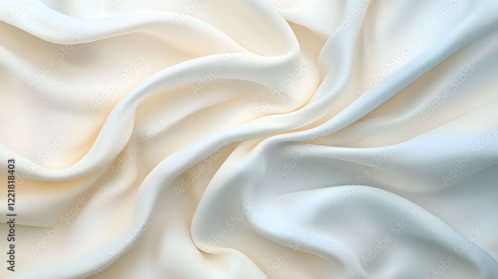 Fototapeta premium Soft Brushed Texture of Cream and Pale Blue with Swirling Patterns