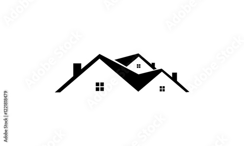 real estate house logo vector