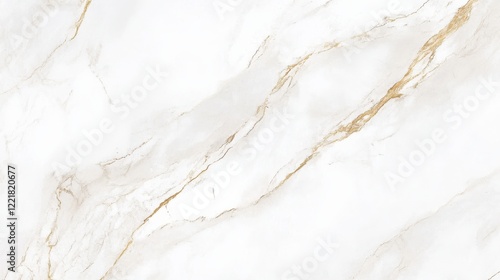 Obraz na płótnie Elegant White Marble Background with Subtle Gold Veining Texture w salonie