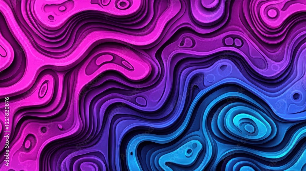 Abstract pink and blue layered wavy texture background. Abstract pink and blue layered wavy texture background.