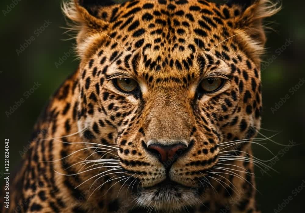 Leopard closeup portrait Leopard closeup portrait