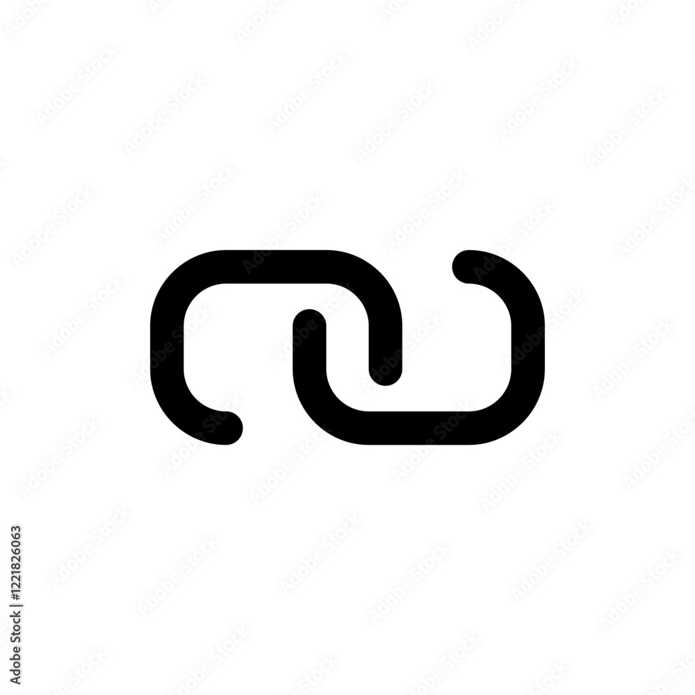 Link icon vector illustration. Hyperlink chain sign and symbol Link icon vector illustration. Hyperlink chain sign and symbol