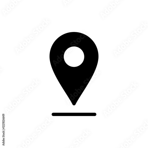 Pin icon vector illustration. Location sign and symbol. destination icon. map pin