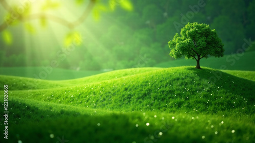 Background with the Same Color composition, Generative AI