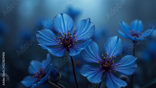 Background with the Same Color composition, Generative AI