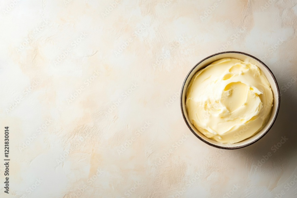 cream in a bowl cream in a bowl