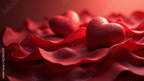 Background with the Same Color composition, Generative AI