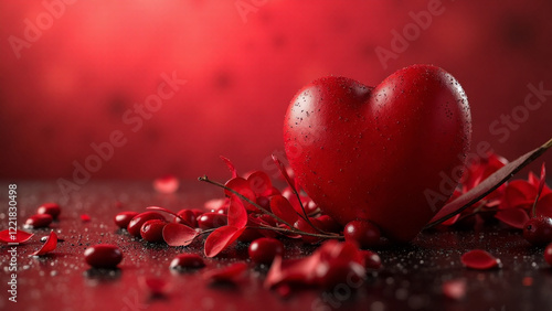 Background with the Same Color composition, Generative AI