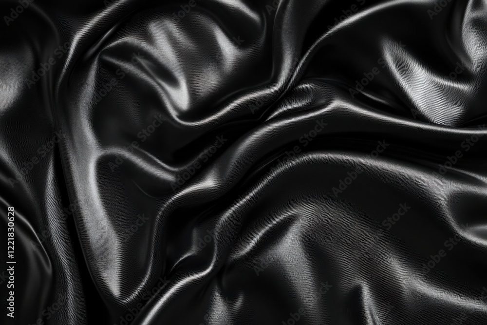 Obraz premium black silk cloth