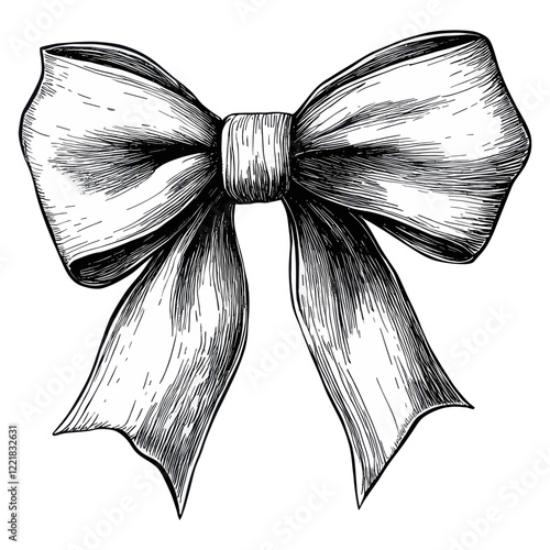 Cinch Bow illustration drawing sketch vector