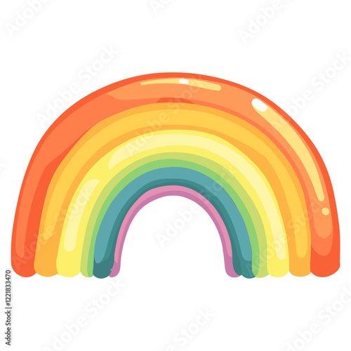 Rainbow illustration art confectionery vector
