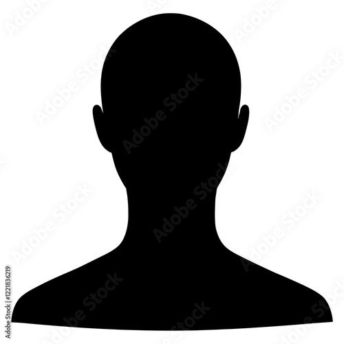 Avatar silhouette design human vector