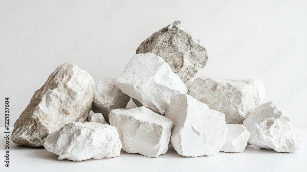 Aesthetic Composition of Various White Stones Piled Together on a Minimalist Surface Capturing Organic Textures and Natural Beauty for Artistic Displays Aesthetic Composition of Various White Stones Piled Together on a Minimalist Surface Capturing Organic Textures and Natural Beauty for Artistic Displays
