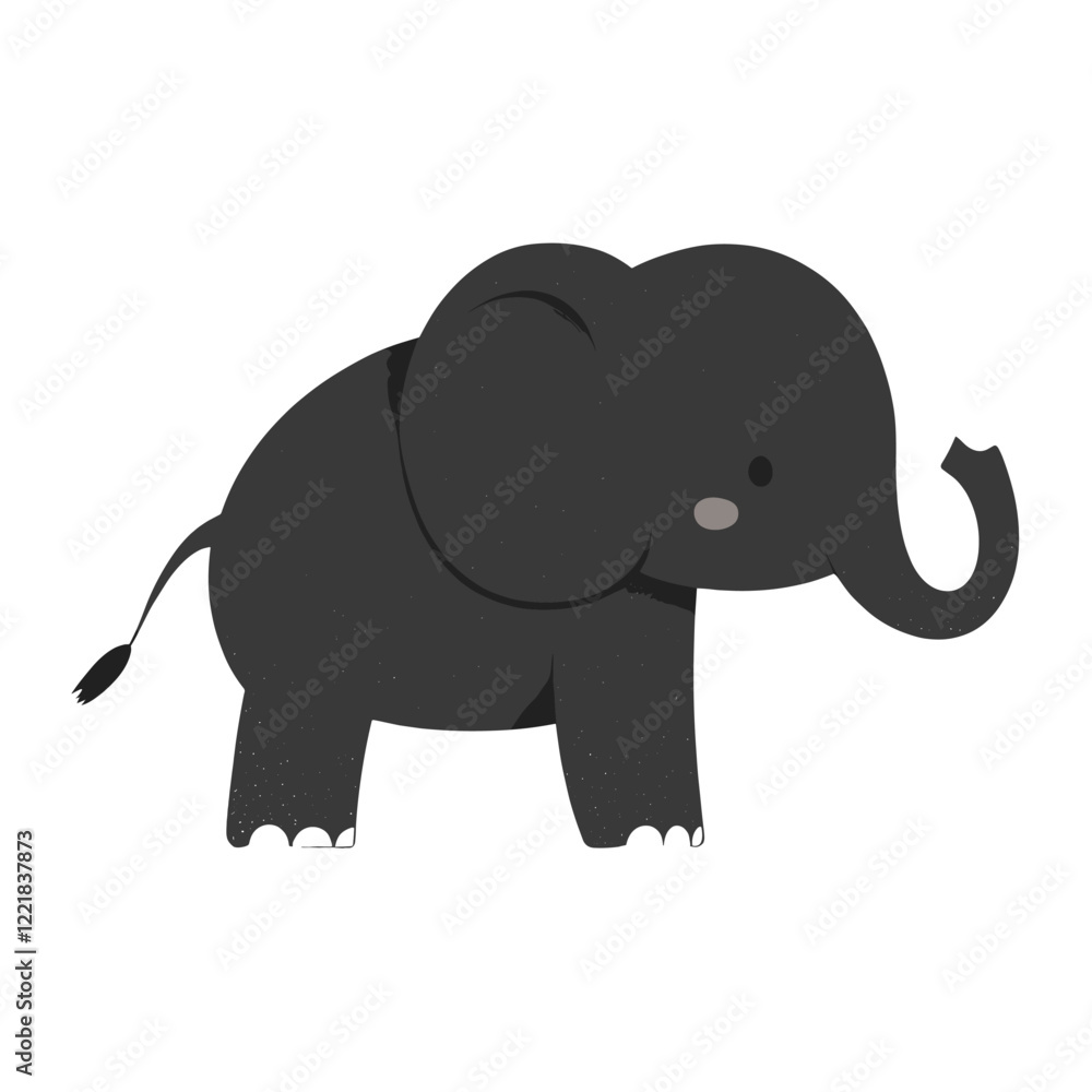 Obraz premium Elephant illustration animal simple vector