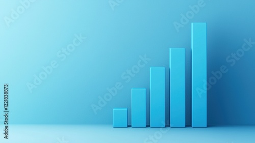 Abstract blue growth chart with ascending bars Free Download Abstract blue growth chart with ascending bars - GFXLoad