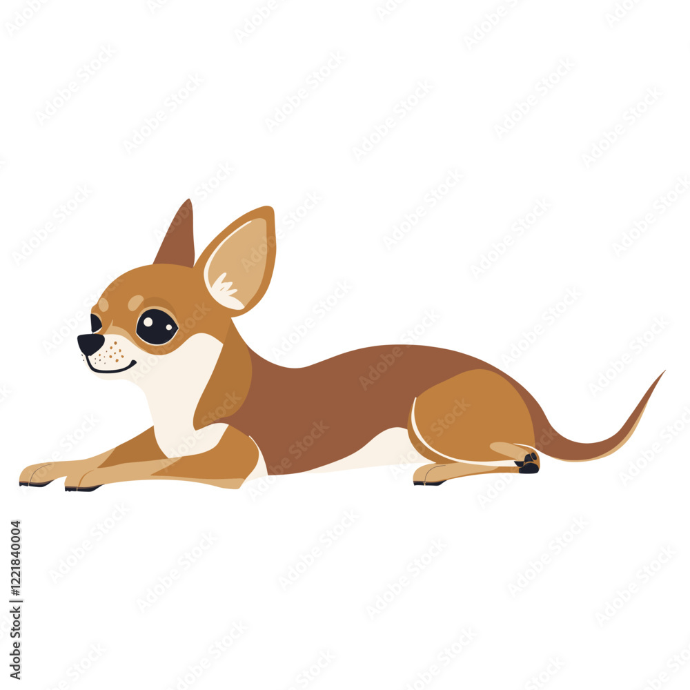 Chihuahua dog playing chihuahua illustration cartoon vector Chihuahua dog playing chihuahua illustration cartoon vector
