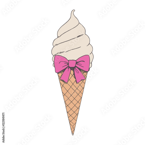 Impression tiny ice cream wallpaper dessert pink vector