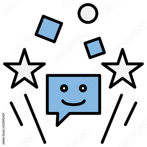 Fun Blue Black Icon