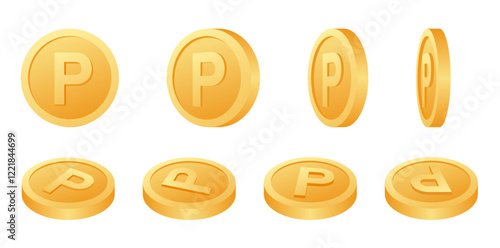 ポイント コインのベクターイラスト