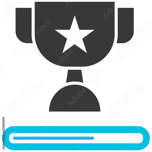 Progress Glyph Blue Grey Icon