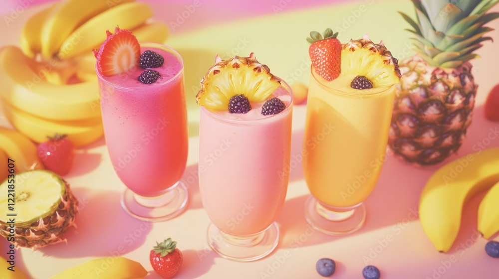 Refreshing Tropical Smoothie Delight Refreshing Tropical Smoothie Delight
