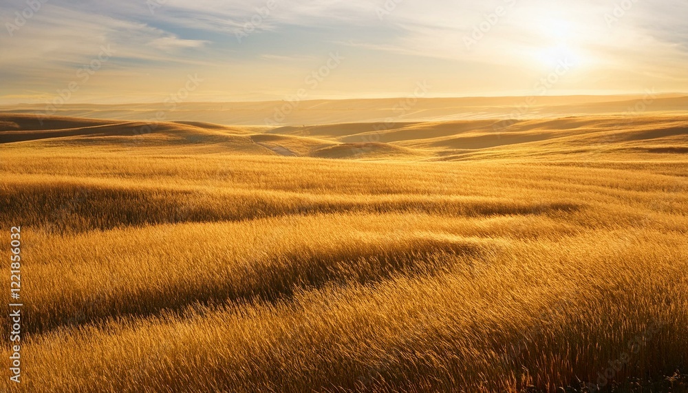 Obraz premium Gentle Light Prairie Background