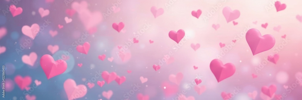 Pastel heart confetti, subtle gradient, repeating pattern , light, repeat Pastel heart confetti, subtle gradient, repeating pattern , light, repeat