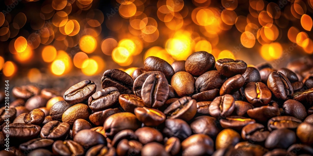Close-Up of Roasted Coffee Beans with Bokeh Effect, Rich Texture and Aroma, Perfect for Coffee Lovers and Enthusiasts, Showcasing the Beauty of Freshly Brewed Coffee Close-Up of Roasted Coffee Beans with Bokeh Effect, Rich Texture and Aroma, Perfect for Coffee Lovers and Enthusiasts, Showcasing the Beauty of Freshly Brewed Coffee
