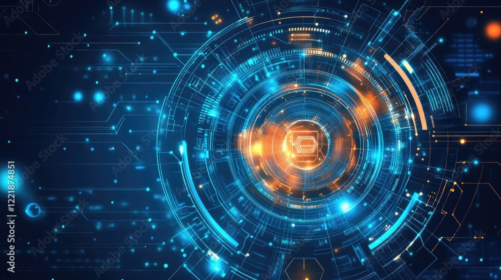Futuristic Abstract Background Featuring Modern Technology Futuristic Abstract Background Featuring Modern Technology