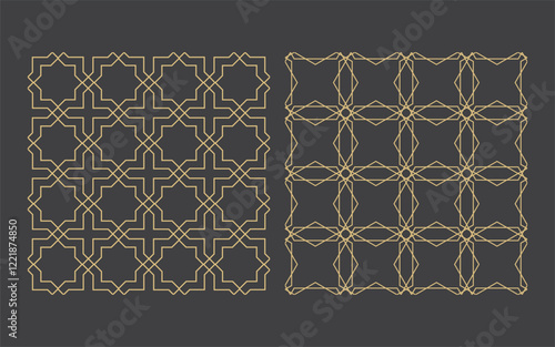 Arabic ornaments. Patterns, backgrounds and Textile ornament