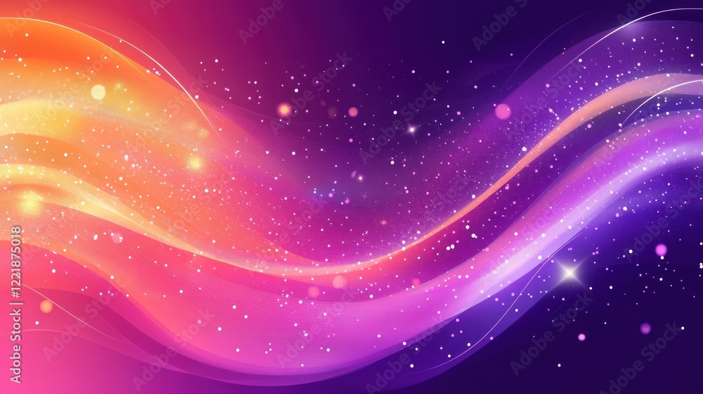 Fototapeta premium Abstract flowing, glowing waves of color for backgrounds, website, or designs