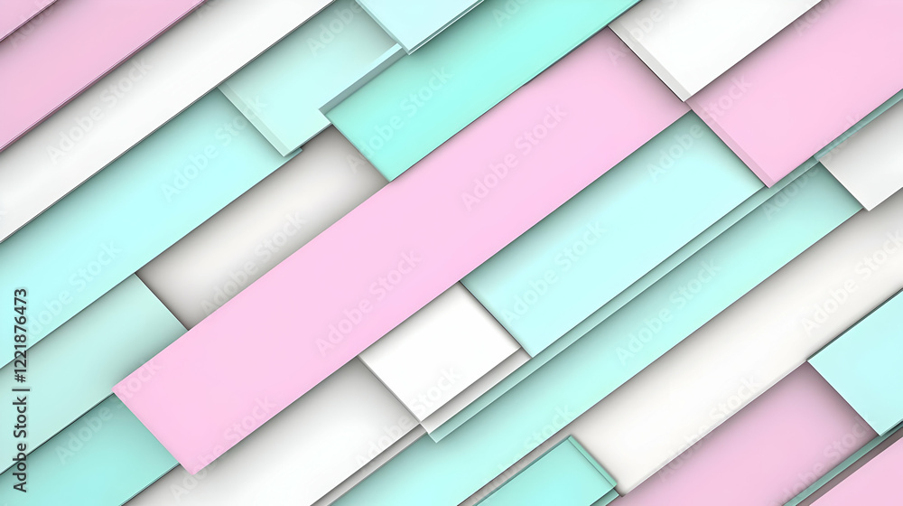 Obraz premium Pastel 3D Abstract Background