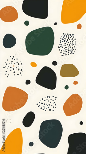 Abstract Background Illustration Orange Green