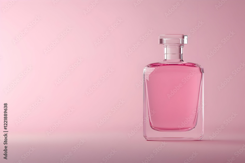Pink Perfume Bottle 3D Render Pink Perfume Bottle 3D Render