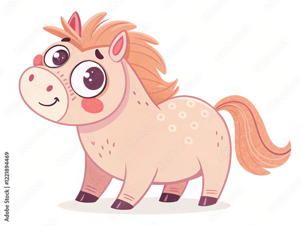 Fototapeta premium pink cartoon. animal, cartoon, vector, illustration, mammal, wild, elephant, hippo, rhino, pig, art, fun, wildlife, comic, cute, nature, pink, zoo, happy, animals, bear, hippopotamus, safari, smile, d
